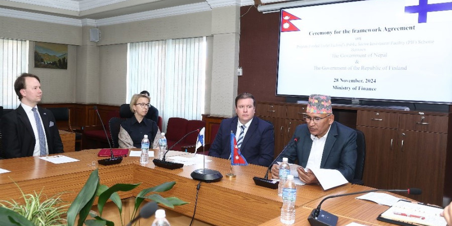 Nepal, Finland sign agreement on public investment mobilization project