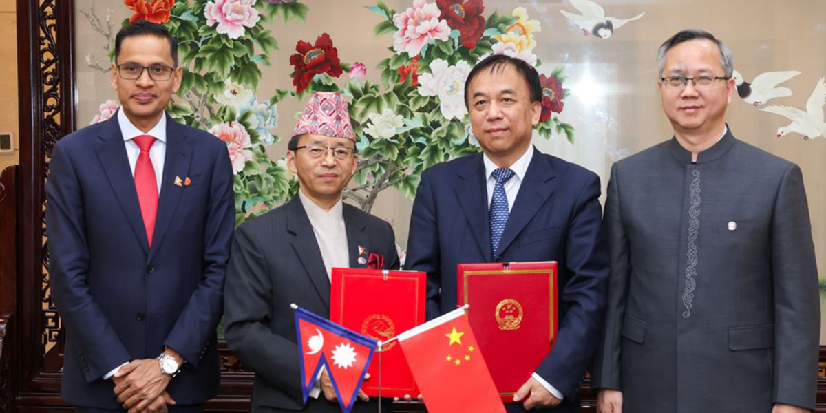 Nepal, China sign Framework for BRI Cooperation