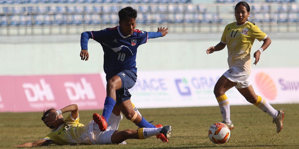 Nepali Women’s U-19 team plays 1-1 draw with Bhutan