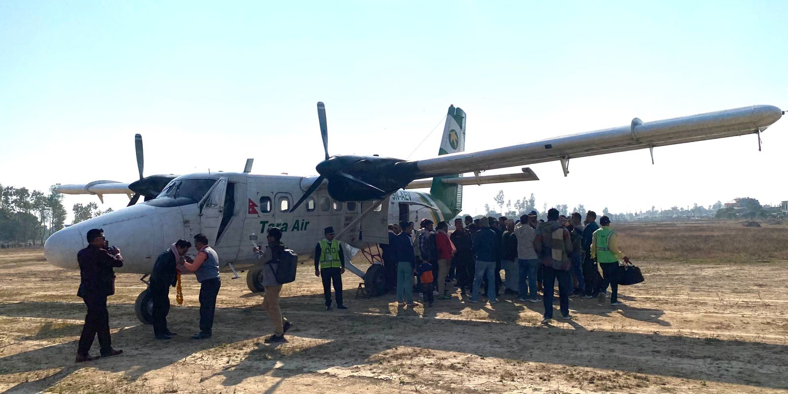 Tikapur Airport sees first flight in 27 years