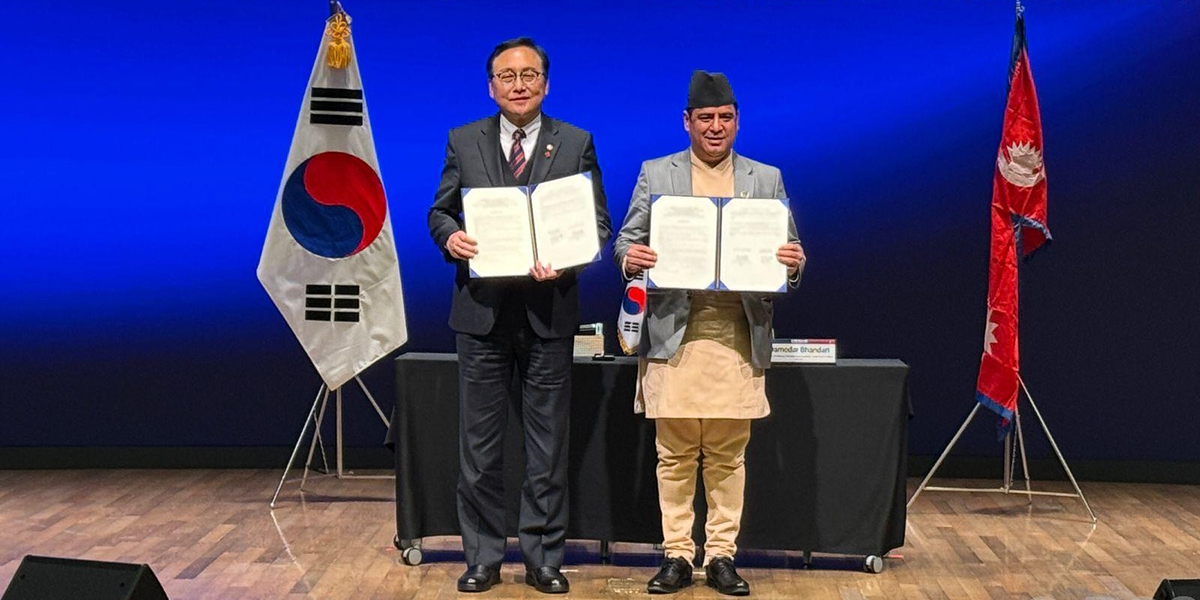 Nepal, South Korea sign framework for trade, investment promotion