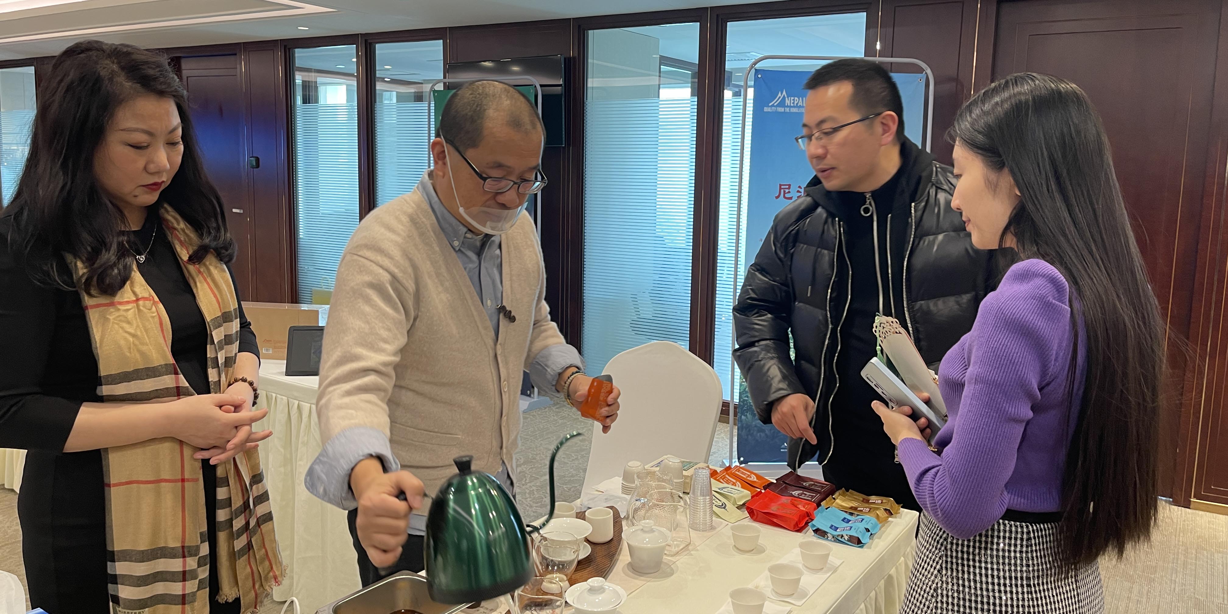 Aroma of Nepali tea in Beijing