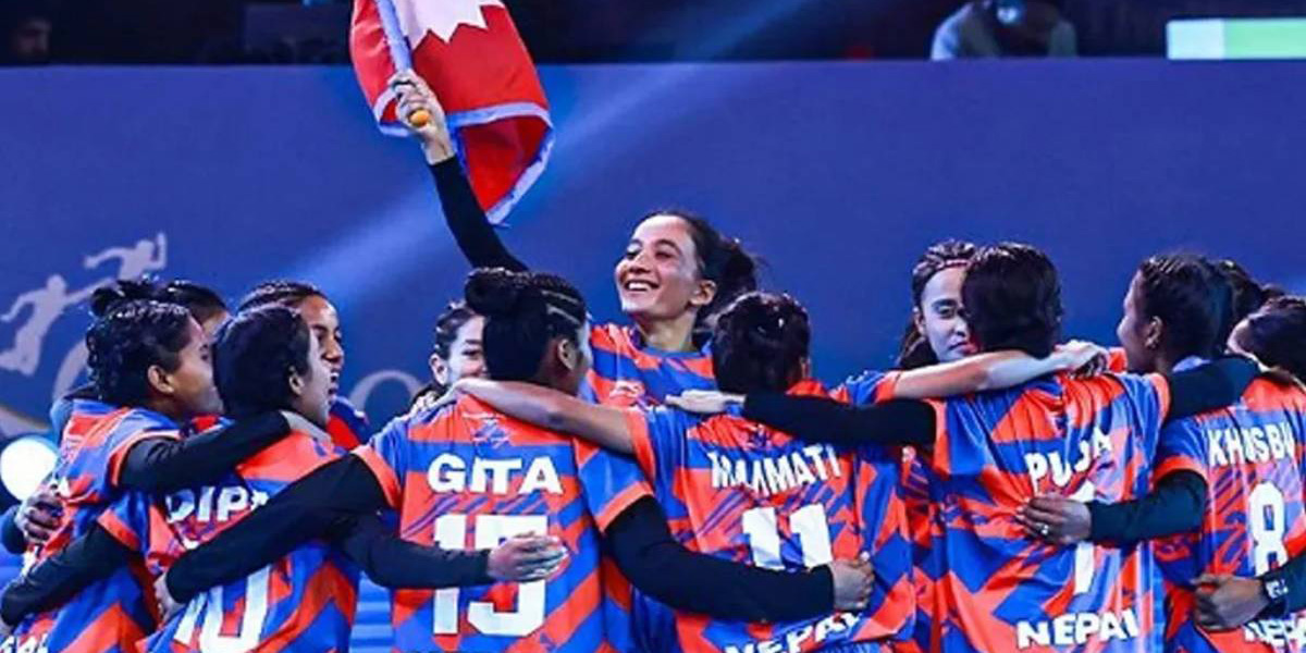 Nepali women’s team settles for silver in Kho Kho World Cup