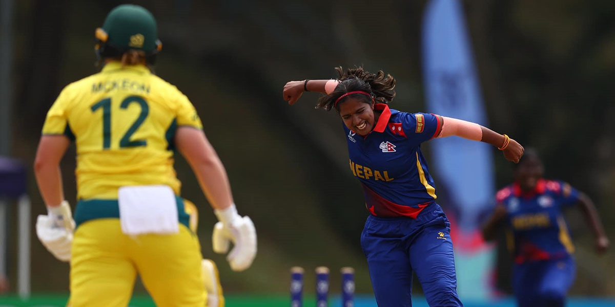 Nepal concedes 86-run defeat against Australia; remains winless in group stage