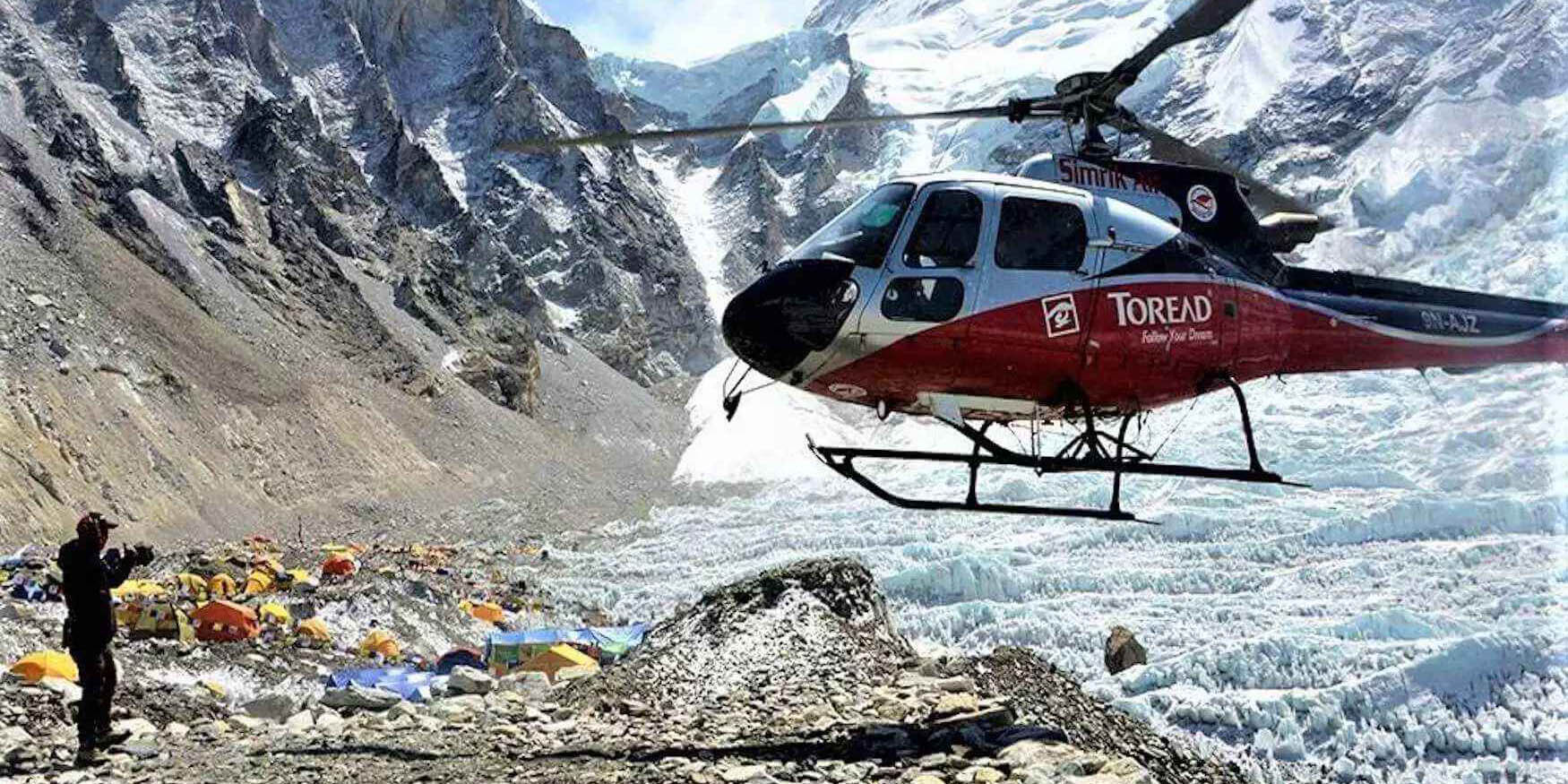 Helicopter companies suspend all flights to Everest region