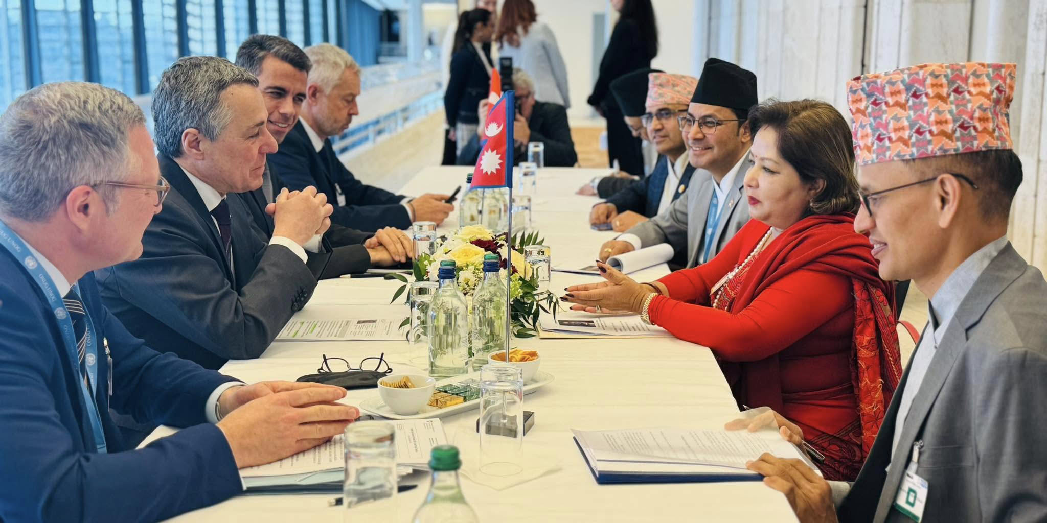 Arzu busy in diplomatic meetings in Geneva