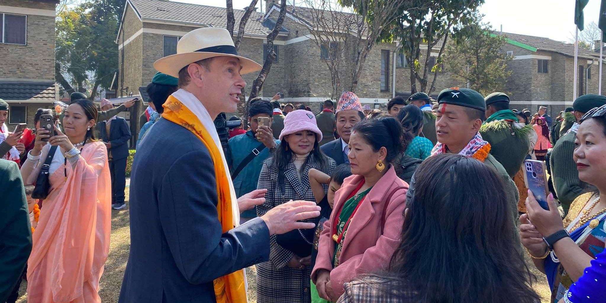 British royal couple meets new Gurkha recruits in Pokhara