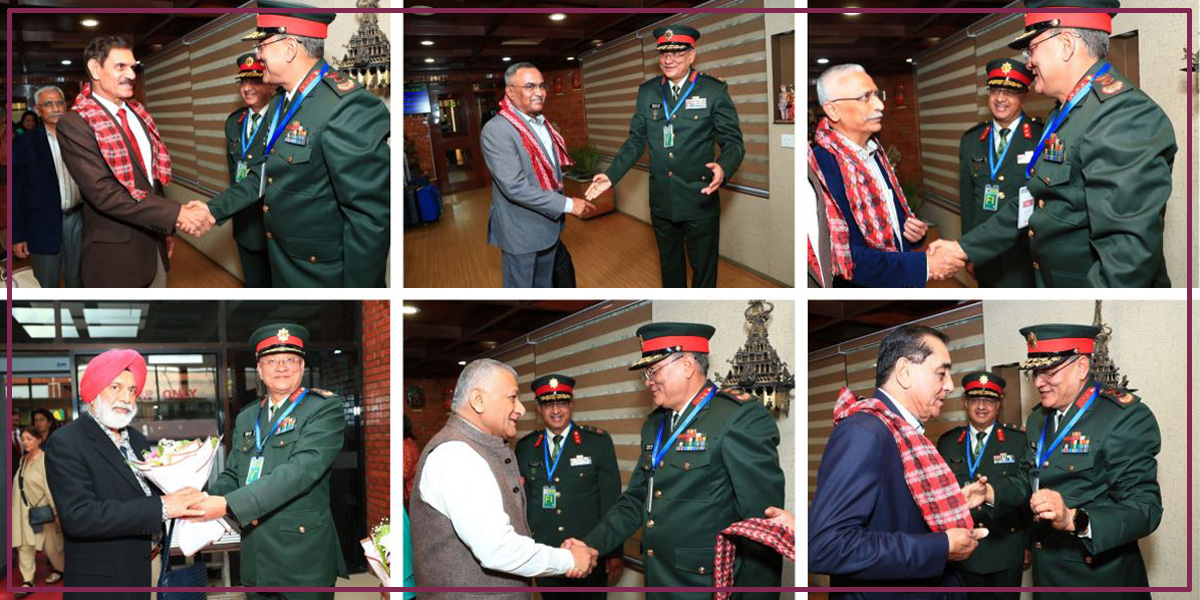 Six former Indian Army chiefs in Kathmandu