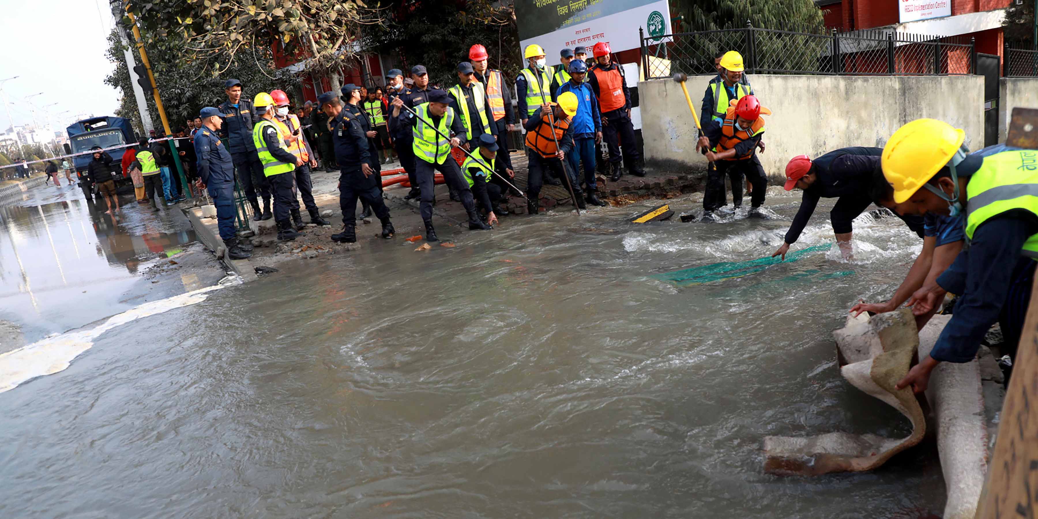 Water pipe burst due to NEA’s negligence: Minister Yadav