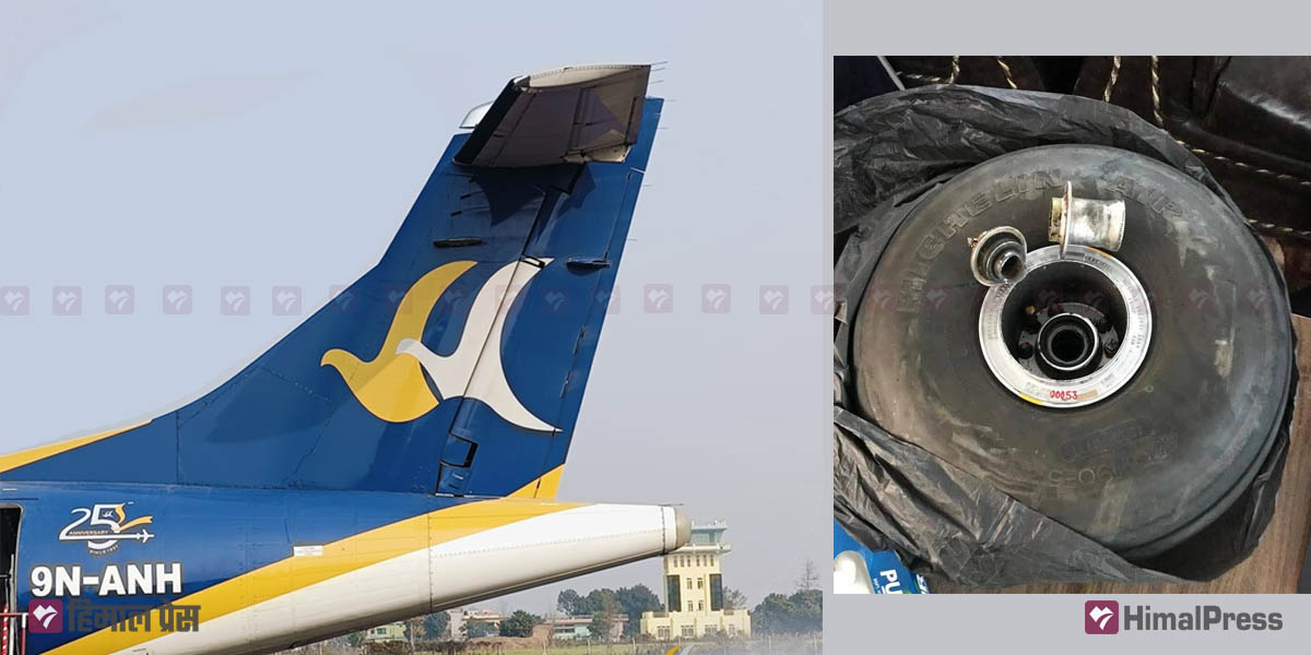 Buddha Air plane lands in Kathmandu with one nose wheel missing