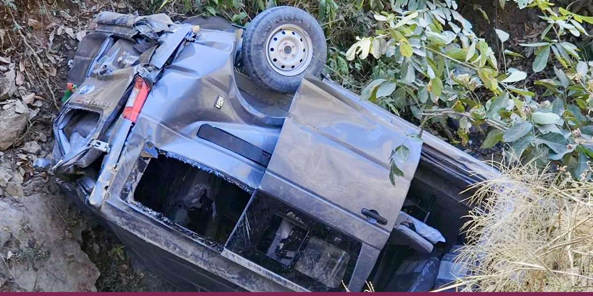 1 dead, 13 injured in electric van accident in Gorkha