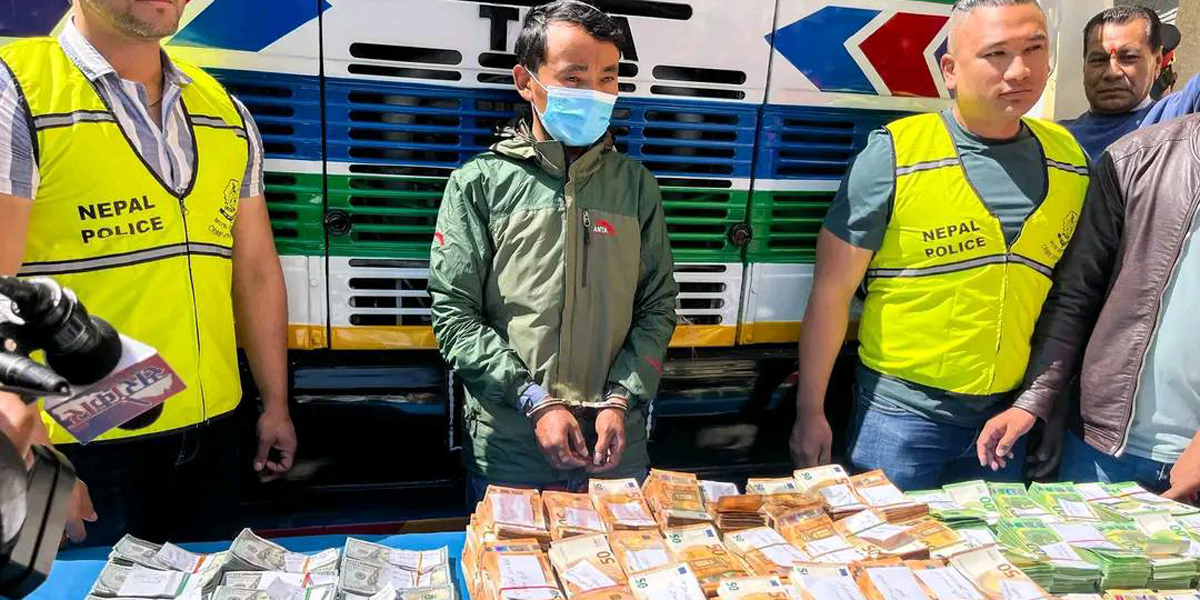 Man caught with Rs 250 million in foreign currency was headed to Kerung: Police