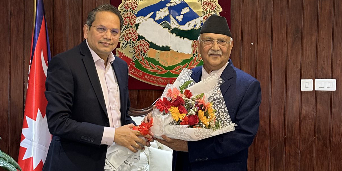 Chauthaiwale meets PM Oli