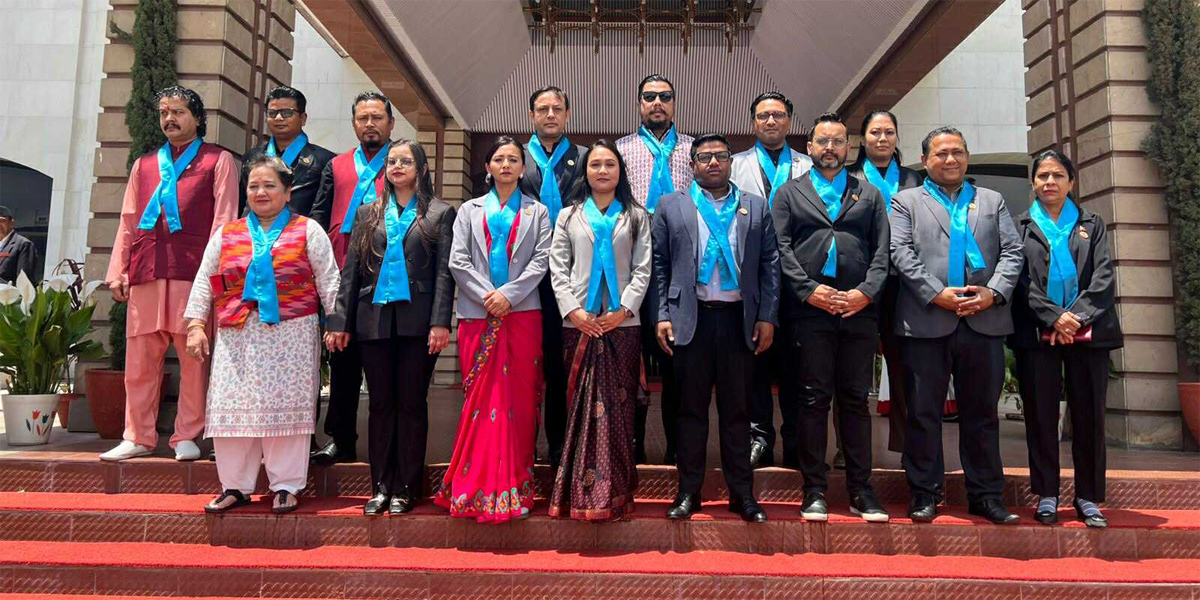 RSP lawmakers wear blue ribbon in parliament to protest ‘human trafficking’
