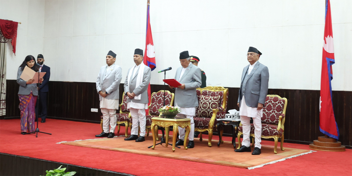 Minister Neupane sworn in