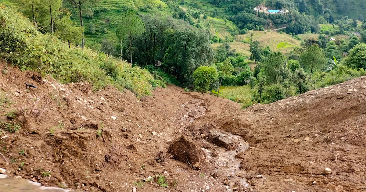 Septuagenarian couple missing in Parbat landslide