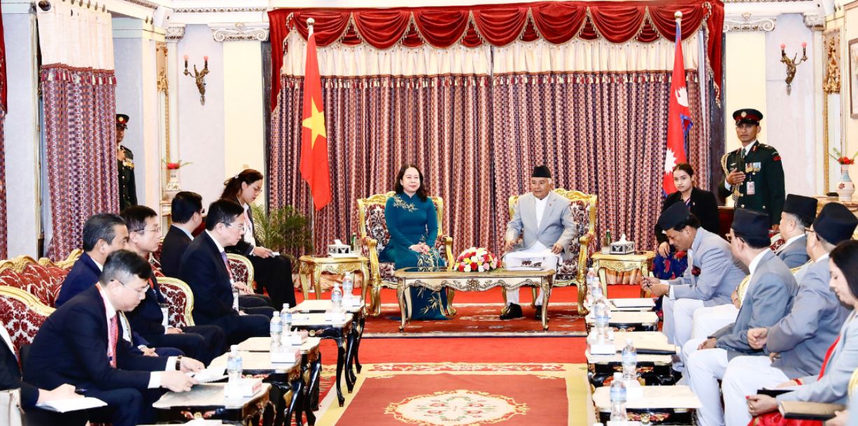 Vietnamese Vice President pays courtesy call on President Paudel