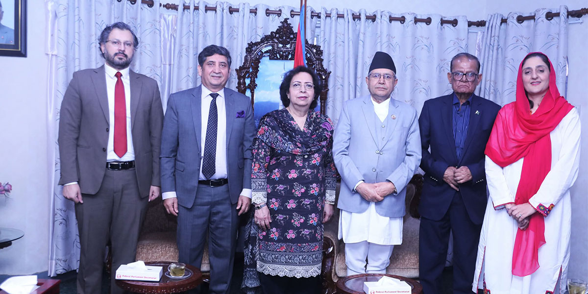 Pakistani parliamentary delegation pays courtesy call on Speaker Ghimire