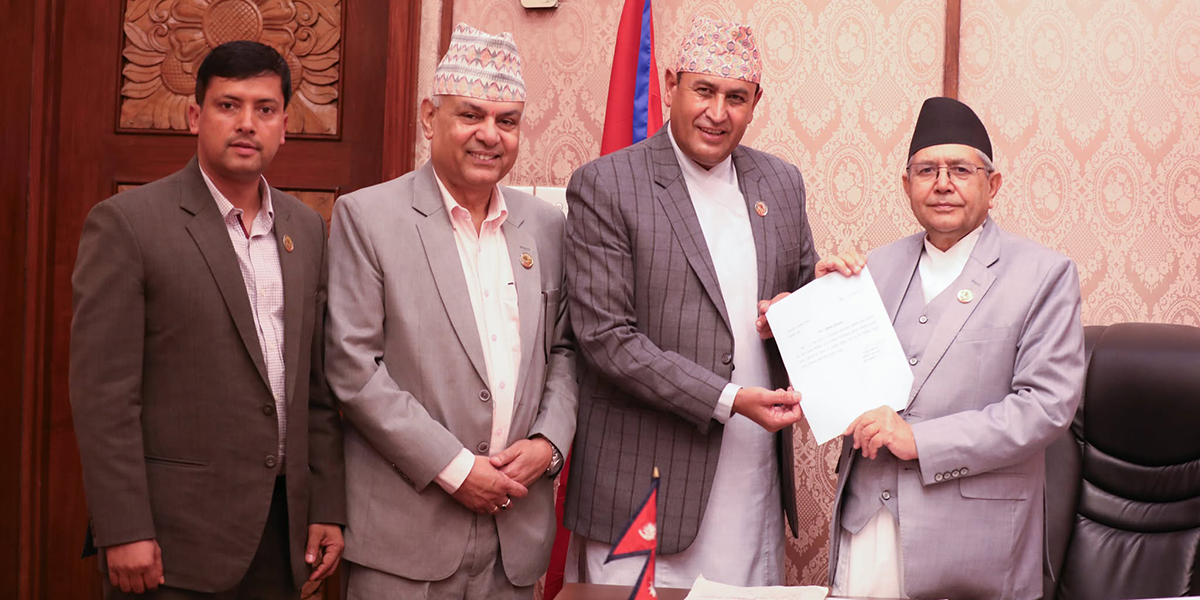 Khatiwada submits resignation to Speaker Ghimire