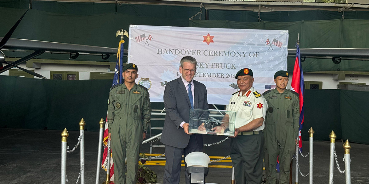 US hands over two M28 Skytrucks to Nepal Army