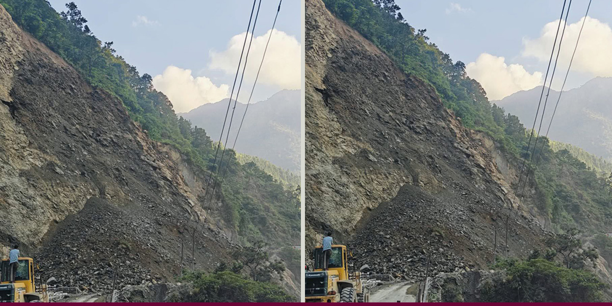 Narayanghat–Muglin road closed indefinitely after fresh landslides in Tuinkhola