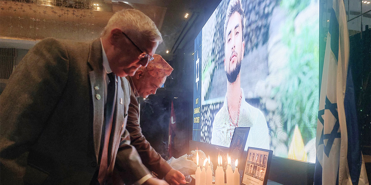 Memorial held in Kathmandu to honor Hamas attack victims