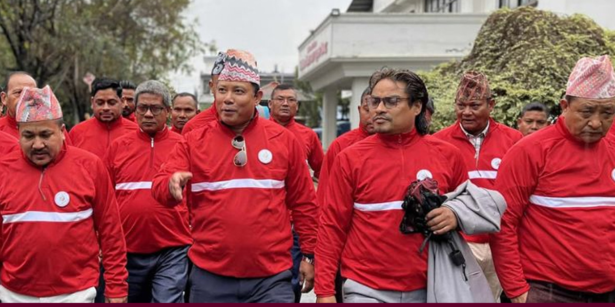 Resham Chaudhary files application to register NUP Nepal