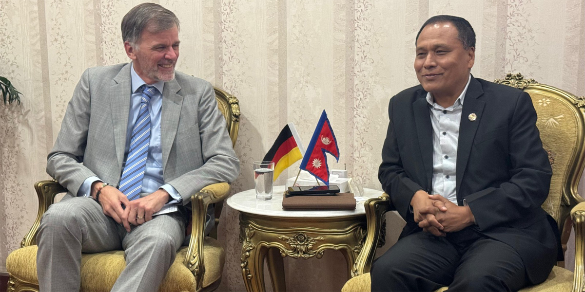 Ghising seeks German support for trolley bus system connecting three cities