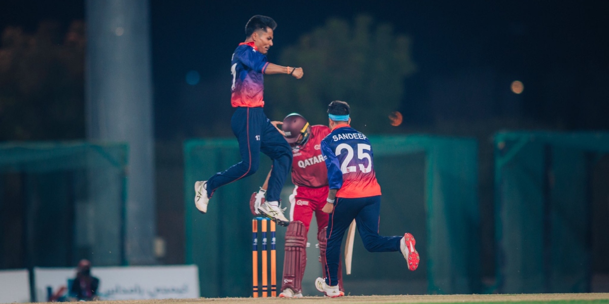 Thrilling win over Qatar puts Nepal on brink of T20 World Cup qualification