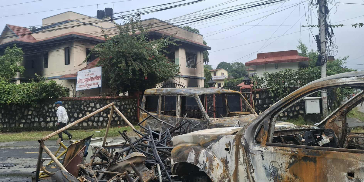 Pokhara mechanics offer to repair burnt govt vehicles at fraction of cost