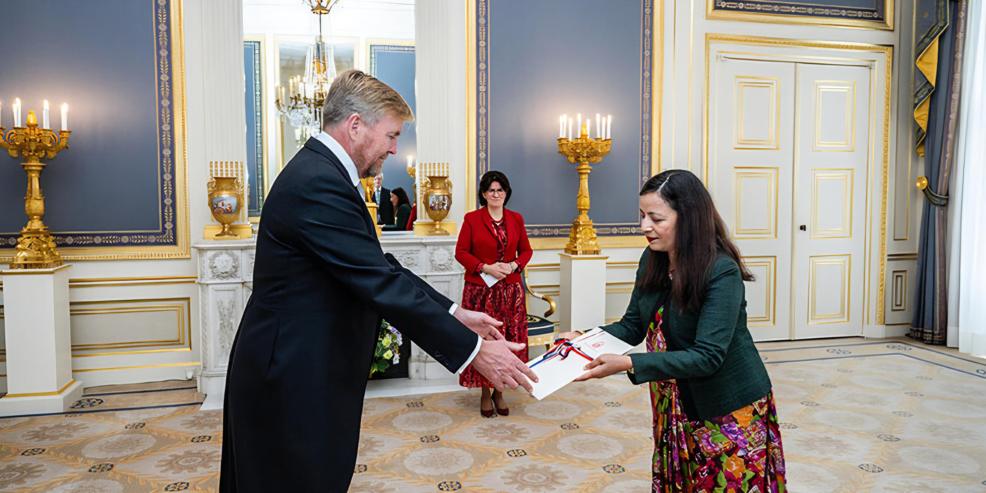 Ambassador Lamsal presents letters of credence