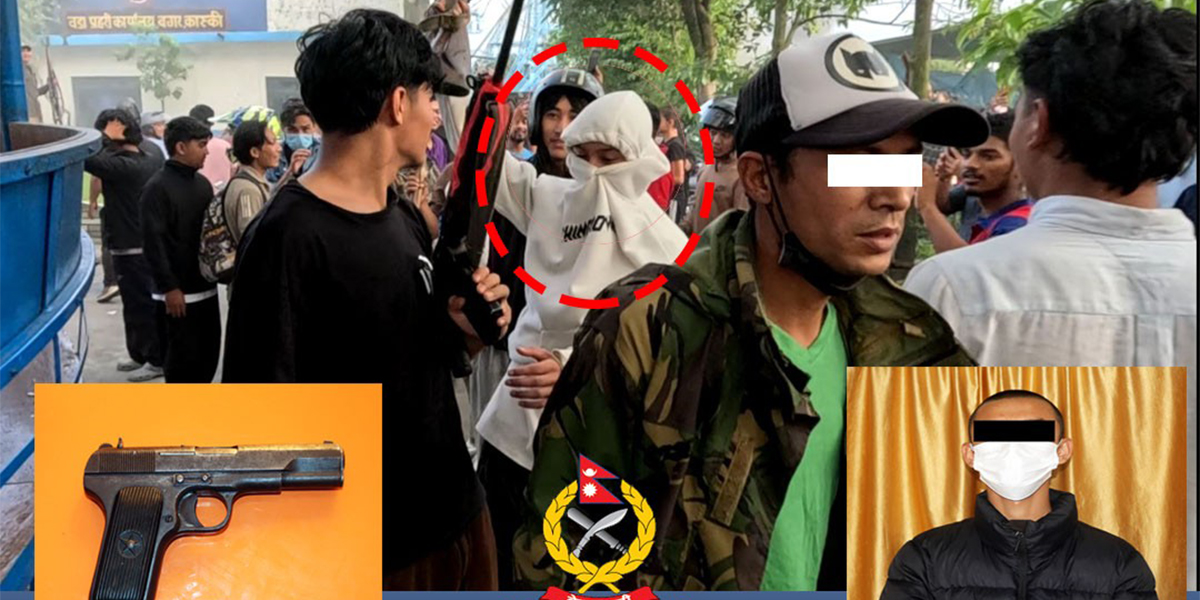 Minor arrested in Pokhara with Chinese pistol