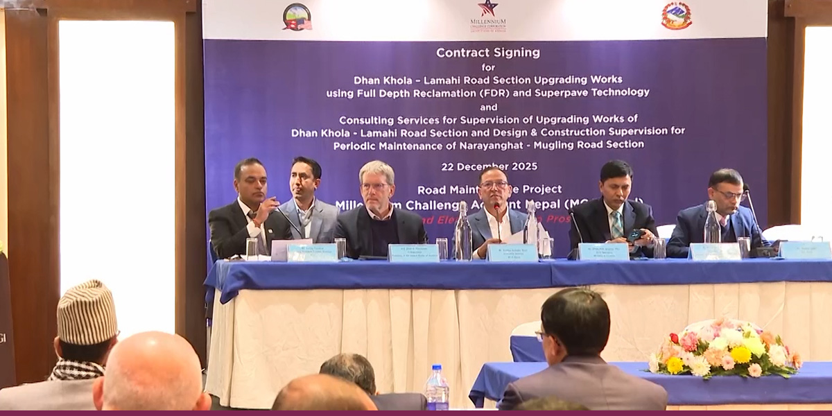 MCA-Nepal signs $23.66 million contracts for Road Maintenance Project