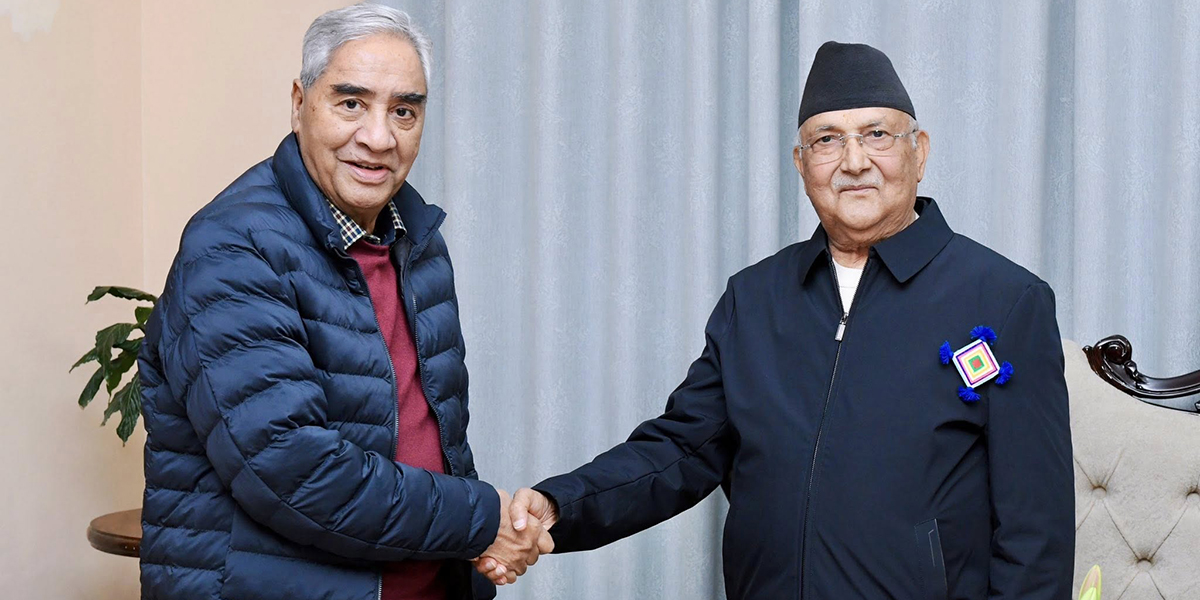 Oli, Deuba meet again
