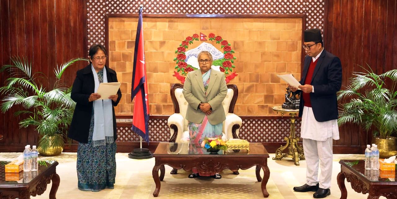 NPC vice chair, member take oath of office