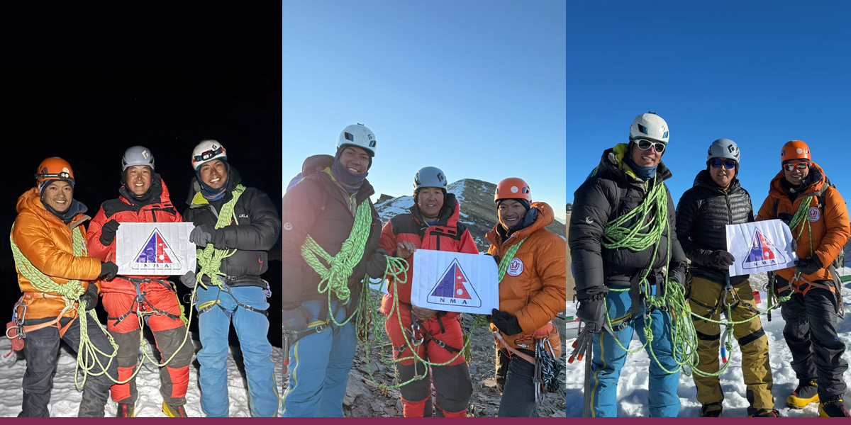 Nepali climbers make first ascent of three summits of Ghyun Himal