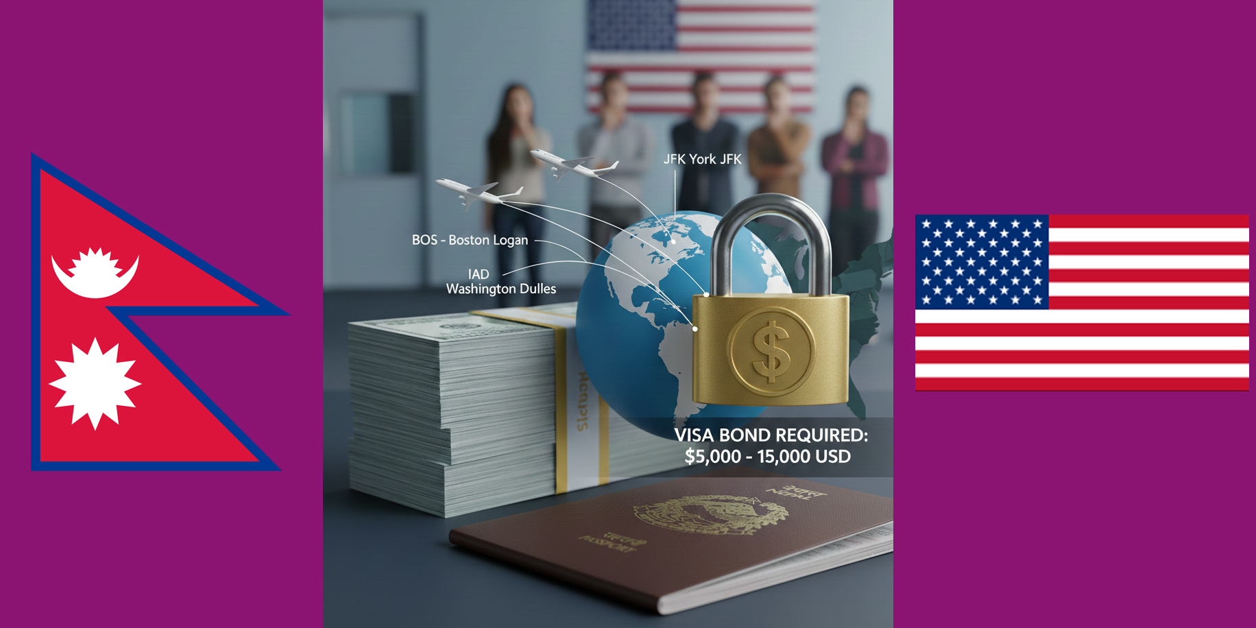 US requires Nepalis applying for visit visas to post up to $15,000 bond