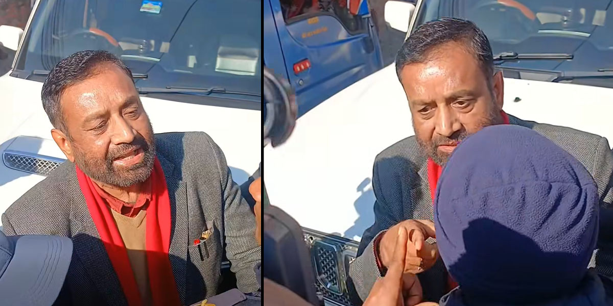 Heated exchange between Nidhi, party cadres