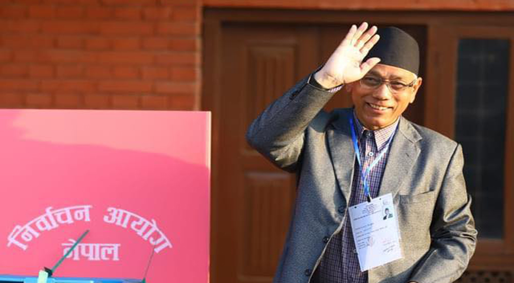 Prem Suwal files nomination in NWPP’s stronghold in Bhaktapur-1