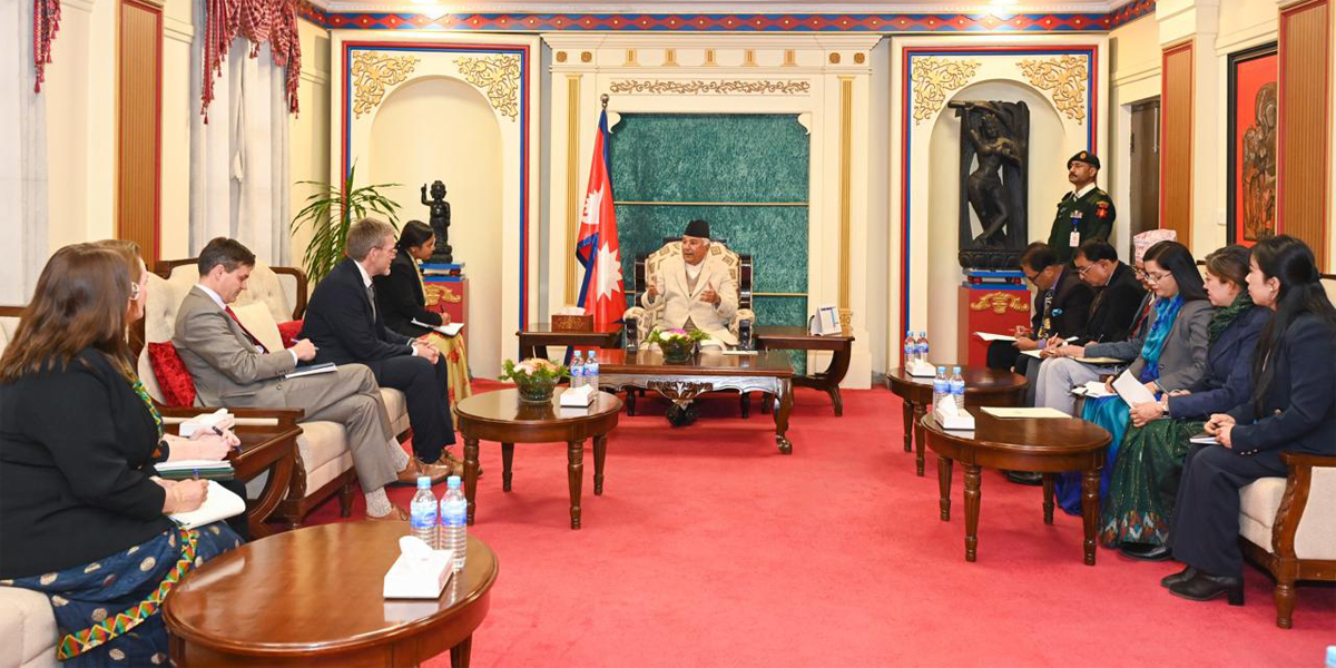 US envoy pays farewell call on President Paudel