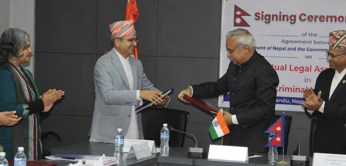 Nepal, India sign pact allowing joint probe into transnational crimes