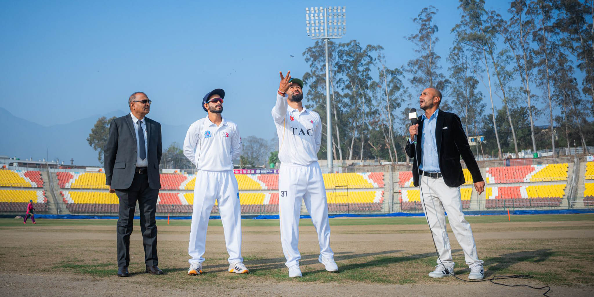 Bhim Sharki ton gives TAC 23-run lead against NPC on Day 1