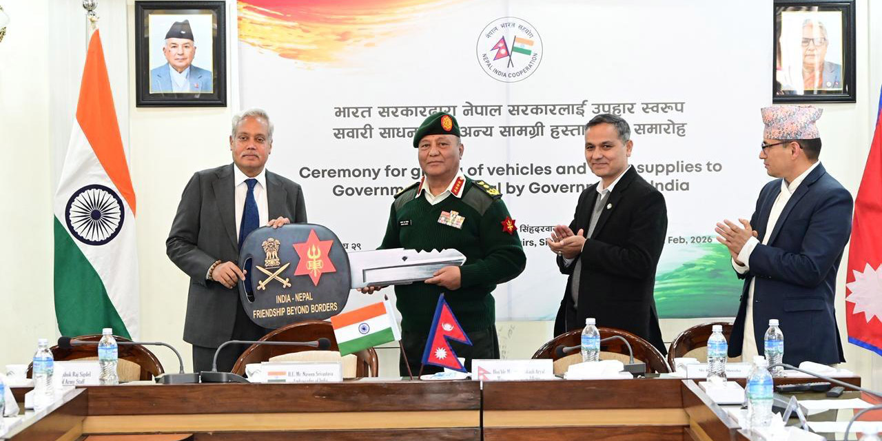 India hands over third tranche of election-related assistance