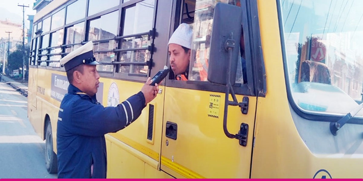 Five school bus drivers arrested in Pokhara for drunk driving