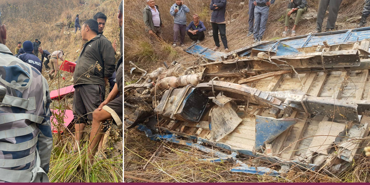 APF ASI killed as election vehicle falls off road in Ramechhap