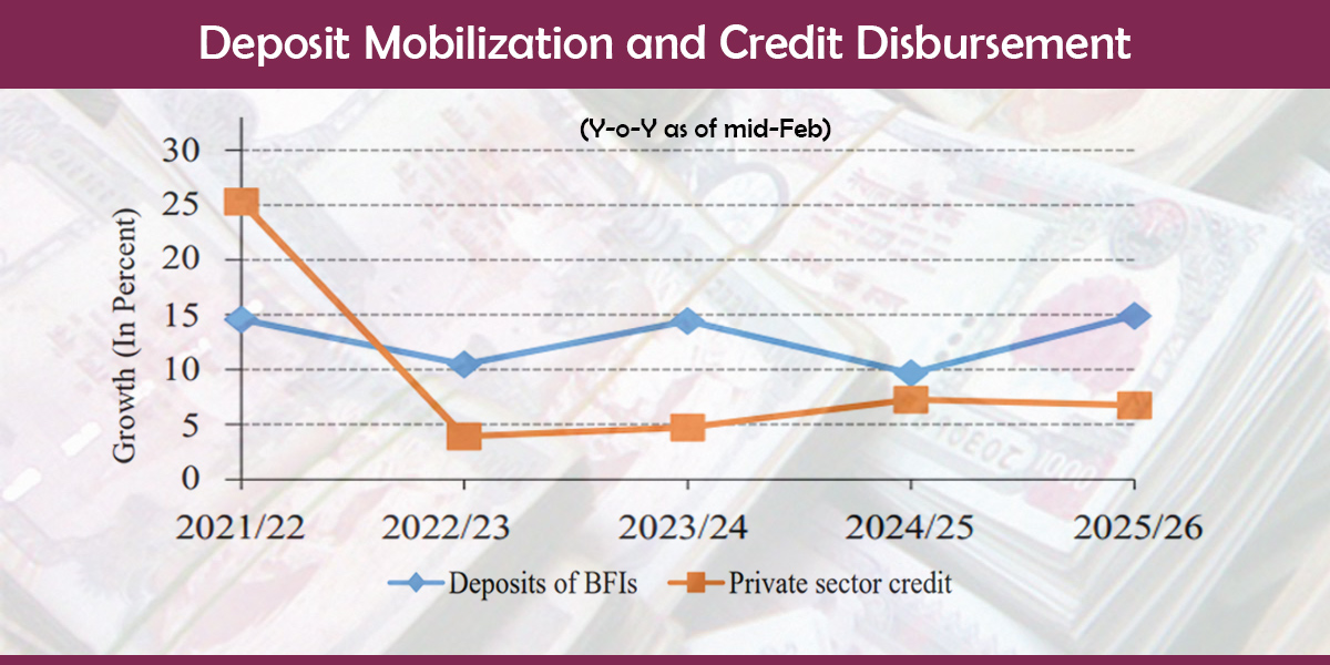 Credit disbursements grow at a slower pace of 4%