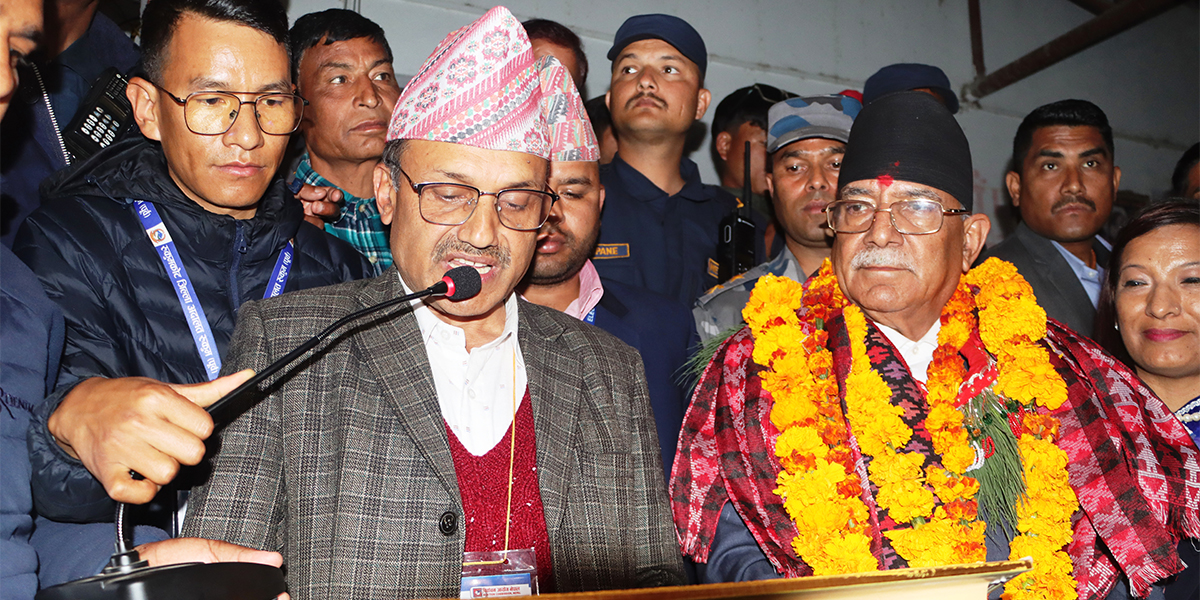 Dahal wins fifth parliamentary term from Rukum East