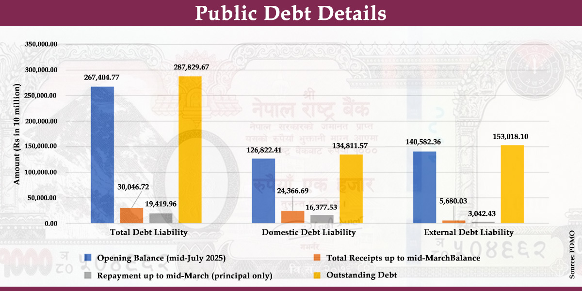 Public debt rises by Rs 204 billion in eight months