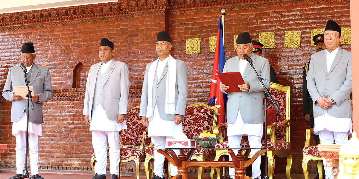 Senior-most HoR member KC sworn in by President