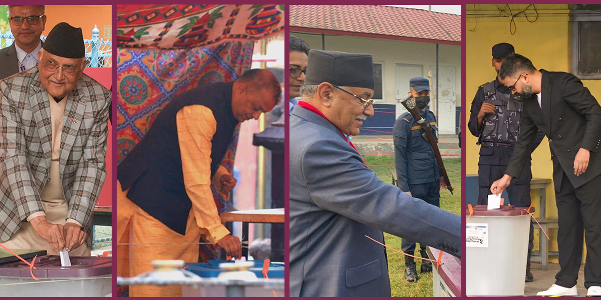 Where did top leaders cast their votes?